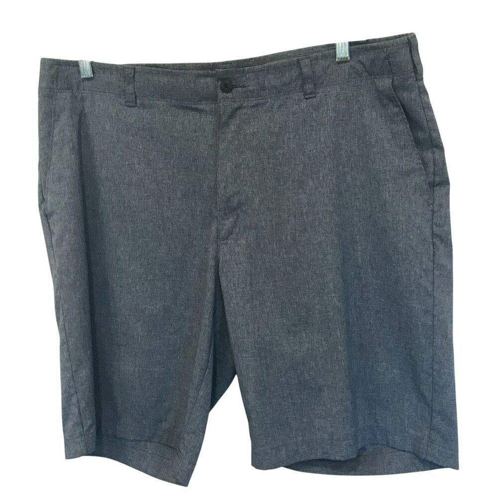 Ben Hogan Men's Flat Front Bermuda Golf Shorts Sz 40 in Blue Chambray Activewear